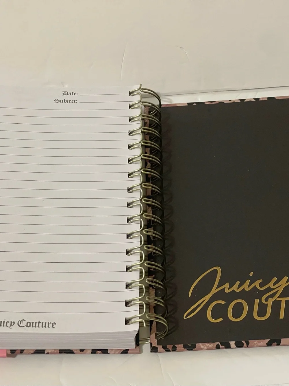 Juicy Couture Leopard Print Spiral Journal - NWT **